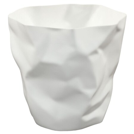 East End Imports Lava Trash Bin- White EEI-1022-WHI
